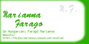 marianna farago business card